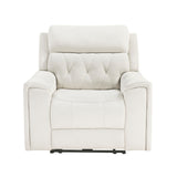 9670BE-1PWH - Power Reclining Chair with Power Headrest, Hidden Arms Cup Holders and Charging Ports