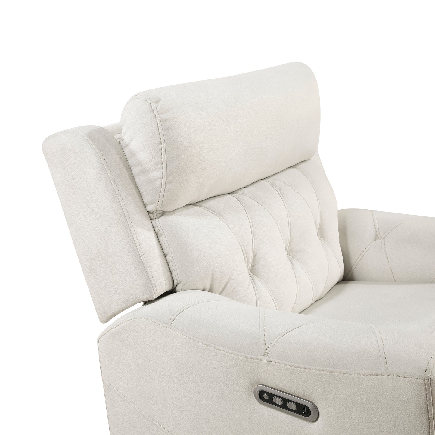 9670BE*2PWH - 2pc Set: Sofa, Love (Power)