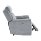 9670GY-1PWH - Power Reclining Chair with Power Headrest, Hidden Arms Cup Holders and Charging Ports