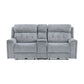 9670GY*2PWH - 2pc Set: Sofa, Love (Power)