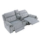 9670GY*2PWH - 2pc Set: Sofa, Love (Power)