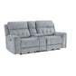 9670GY*2PWH - 2pc Set: Sofa, Love (Power)