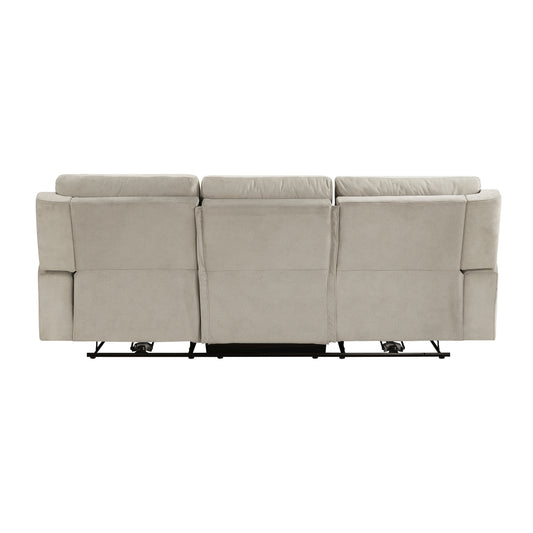 9670TP-3PWH - Power Double Reclining Sofa with Power Headrests, Hidden Arms Cup Holders and Charging Ports