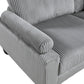 9688GY*52CR2ACOT - (5)5-Piece Modular Sectional with Ottoman