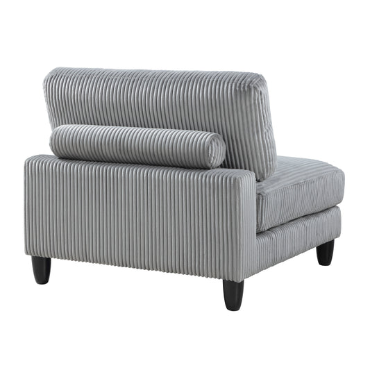 9688GY*62CR3ACOT - (6)6-Piece Modular Sectional with Ottoman