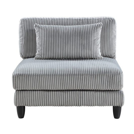 9688GY*53CR2AC - (5)5-Piece Modular Sectional