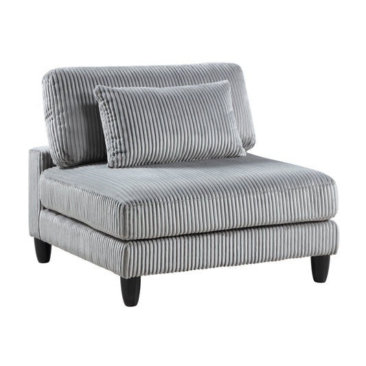 9688GY*52CR2ACOT - (5)5-Piece Modular Sectional with Ottoman