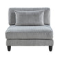 9688GY*63CR2ACOT - (6)6-Piece Modular Sectional with Ottoman