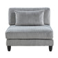 9688GY*52CR2ACOT - (5)5-Piece Modular Sectional with Ottoman