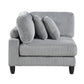 9688GY*52CR2ACOT - (5)5-Piece Modular Sectional with Ottoman