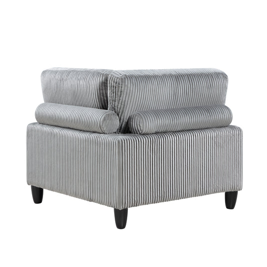 9688GY*63CR2ACOT - (6)6-Piece Modular Sectional with Ottoman