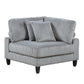 9688GY*63CR2ACOT - (6)6-Piece Modular Sectional with Ottoman