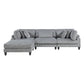 9688GY*42CRACOT - (4)4-Piece Modular Sectional with Ottoman