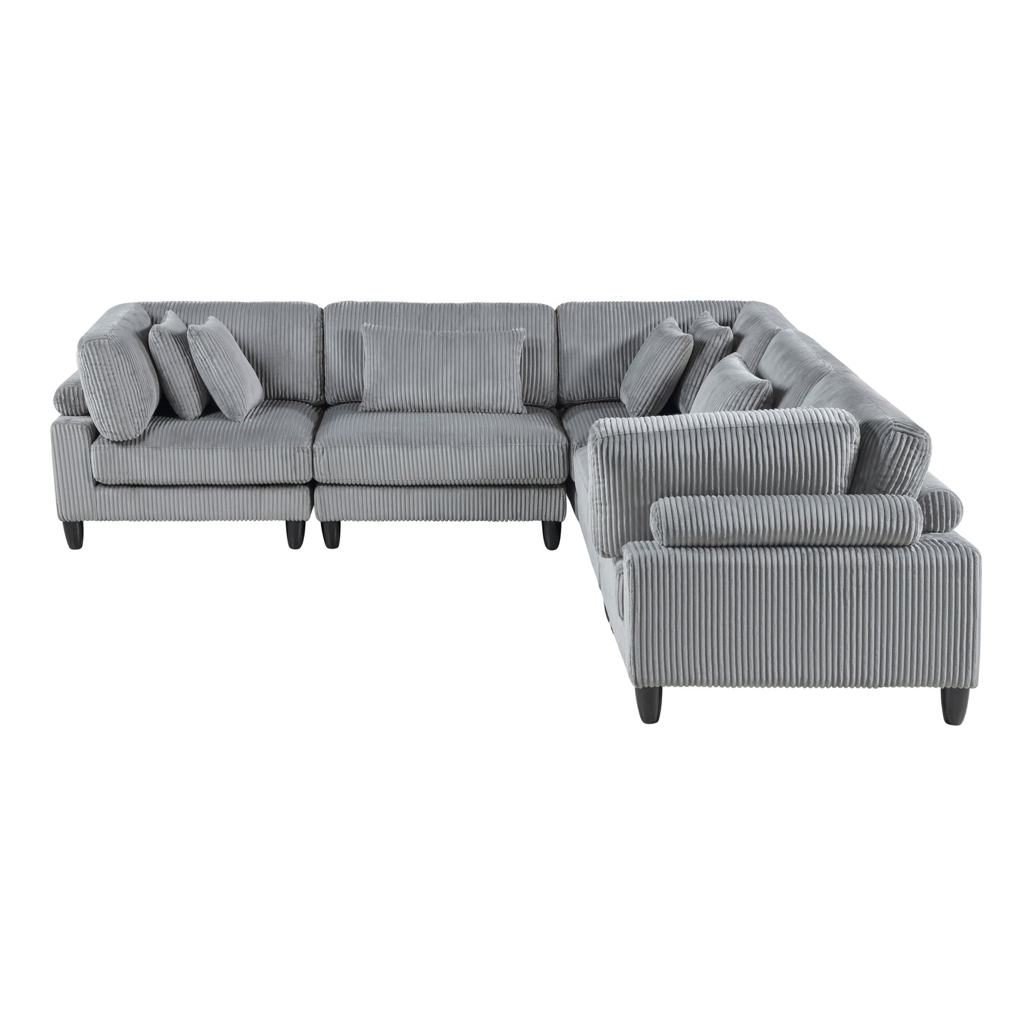 9688GY*53CR2AC - (5)5-Piece Modular Sectional