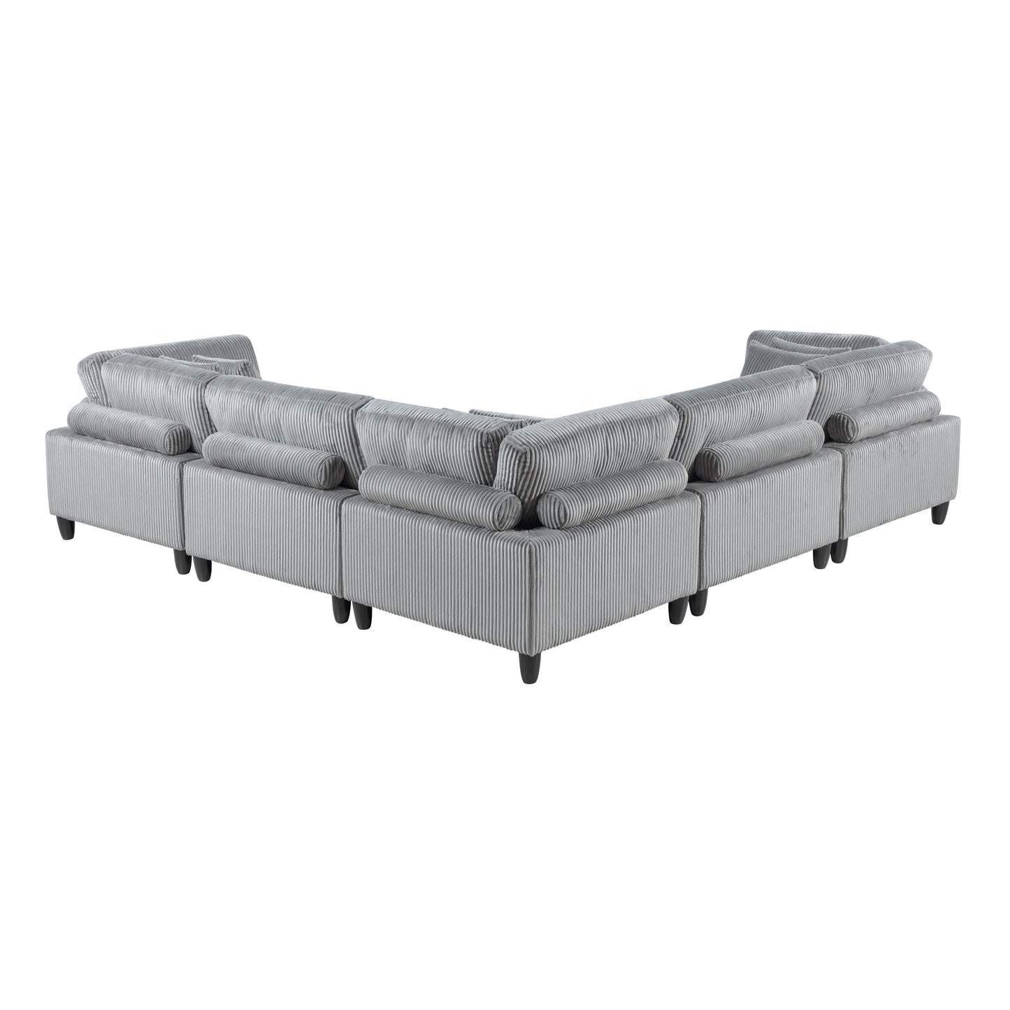 9688GY*53CR2AC - (5)5-Piece Modular Sectional