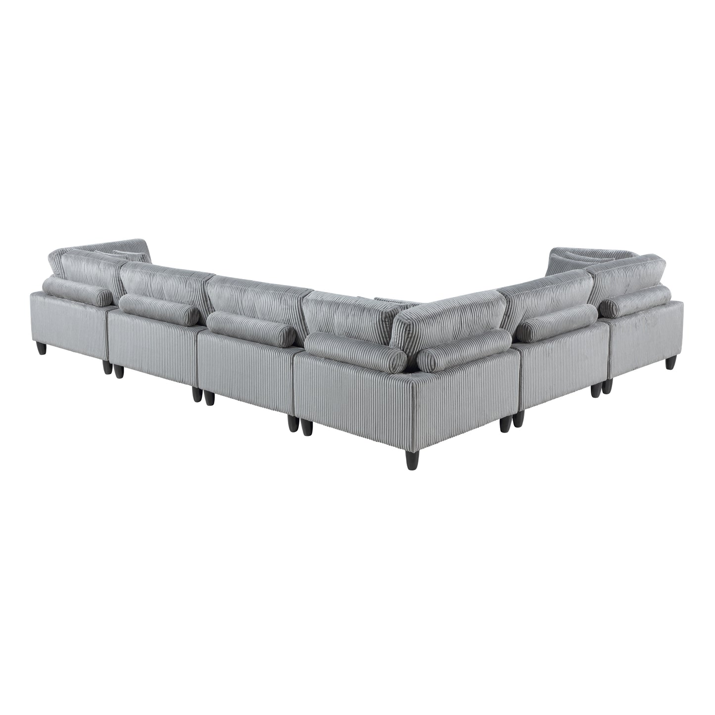 9688GY*63CR3AC - (6)6-Piece Modular Sectional
