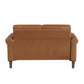 9690BRW*2 - 2pc Set: Sofa, Love