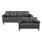 9690DGY*2 - 2pc Set: Sofa, Love