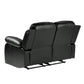 9700BLK-2 - Double Reclining Love Seat