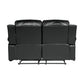 9700BLK*2 - 2pc Set: Sofa, Love