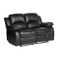 9700BLK-2 - Double Reclining Love Seat