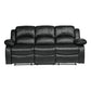 9700BLK*2 - 2pc Set: Sofa, Love
