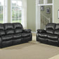 9700BLK-2 - Double Reclining Love Seat