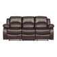 9700BRW*2 - 2pc Set: Sofa, Love