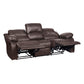 9700BRW*2 - 2pc Set: Sofa, Love