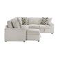 9702BE*3LC3R - (3)3-Piece Sectional with Pull-out Bed and Hidden Storage