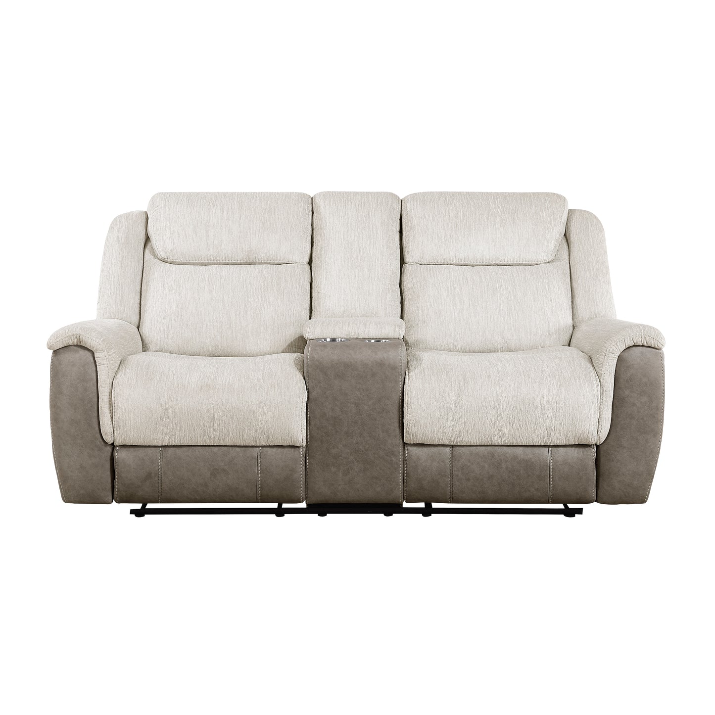 9703BE-2 - Double Reclining Love Seat with Center Console