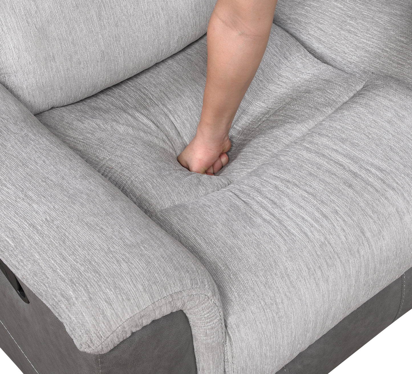 9703GY-3 - Double Reclining Sofa