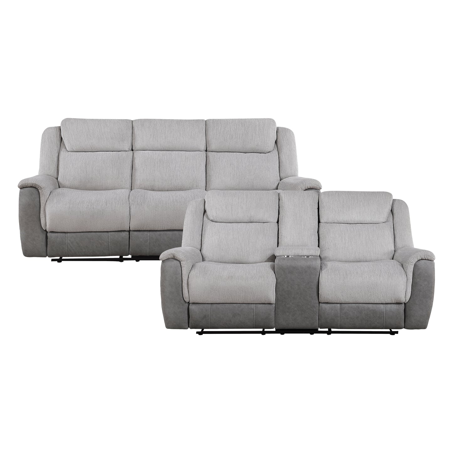 9703GY*2 - 2pc Set: Sofa, Love