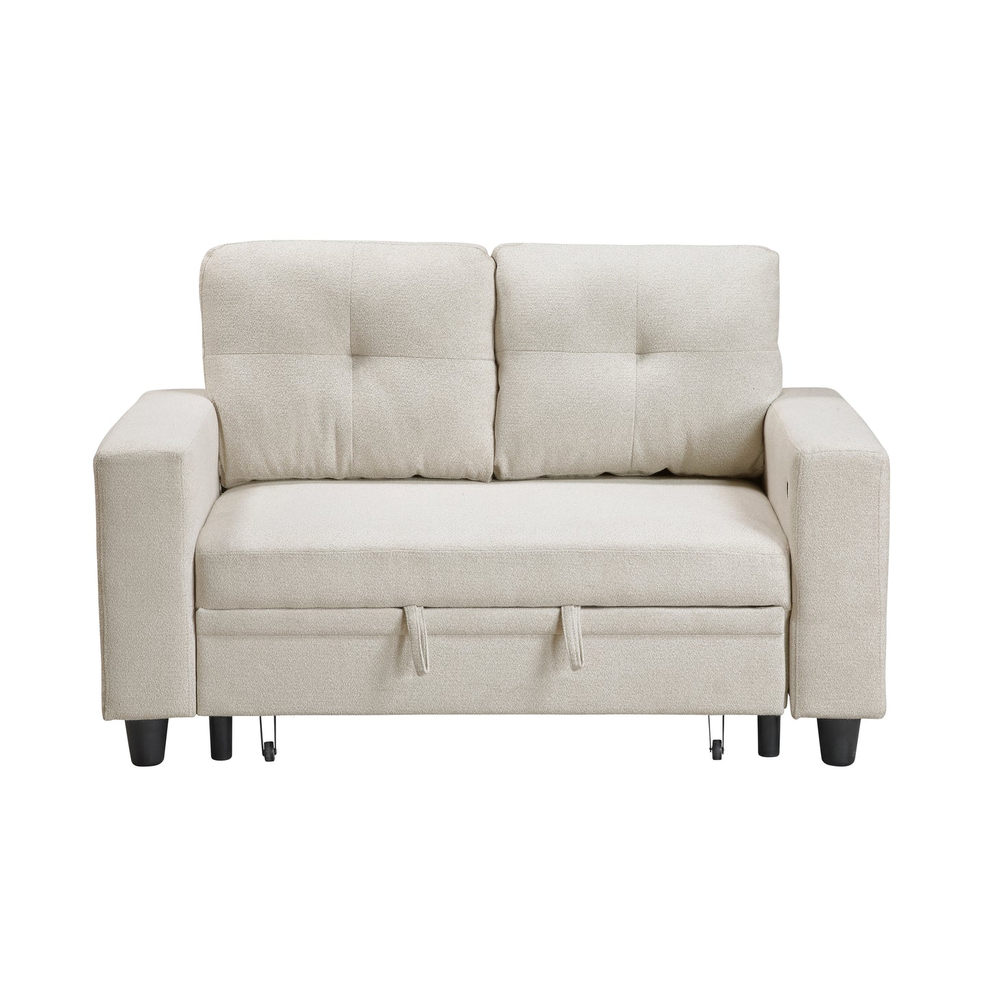 9705BE-2* - (2)Love Seat with Pull-out Bed, Shelves and Charging Ports