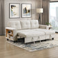 9705BE*32AVC - (3)Sectional with Reversible Chaise, Pull-out Bed, Shelves and Charging Ports