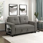 9705DB-2* - (2)Love Seat with Pull-out Bed, Shelves and Charging Ports