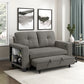 9705DB-2* - (2)Love Seat with Pull-out Bed, Shelves and Charging Ports
