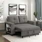 9705DB-2* - (2)Love Seat with Pull-out Bed, Shelves and Charging Ports