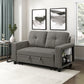 9705DB-2* - (2)Love Seat with Pull-out Bed, Shelves and Charging Ports