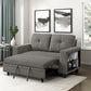 9705DB-2* - (2)Love Seat with Pull-out Bed, Shelves and Charging Ports