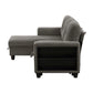 9705DB*32AVC - (3)Sectional with Reversible Chaise, Pull-out Bed, Shelves and Charging Ports