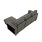 9705DB*32AVC - (3)Sectional with Reversible Chaise, Pull-out Bed, Shelves and Charging Ports