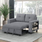 9705GY-2* - (2)Love Seat with Pull-out Bed, Shelves and Charging Ports