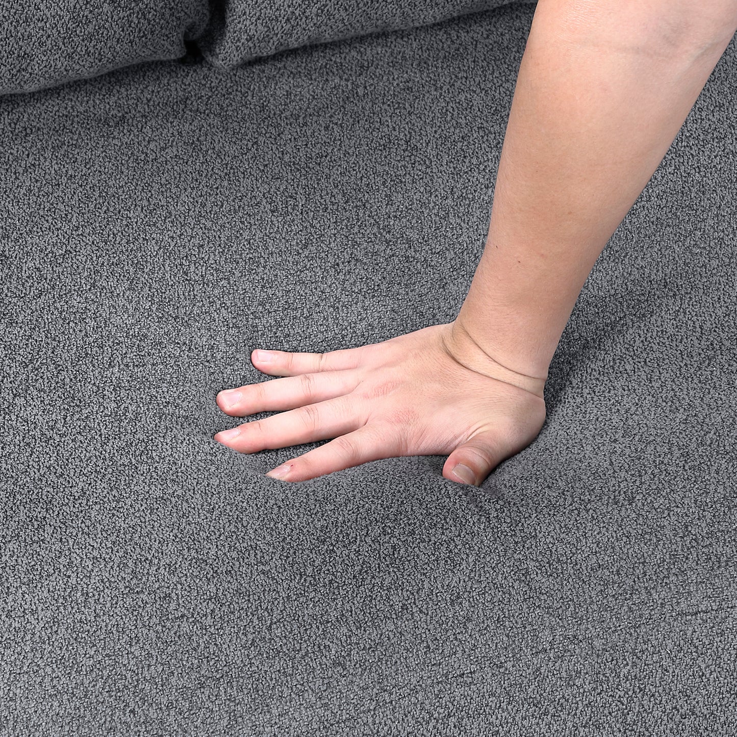 9705GY*42AVC - (4)Sectional with Two Chaises, Pull-out Bed, Shelves and Charging Ports