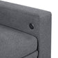 9705GY*32AVC - (3)Sectional with Reversible Chaise, Pull-out Bed, Shelves and Charging Ports