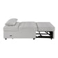 9707GRY-2CL - Convertible Armless 2-Seater with Pull-out Bed and Charging Ports