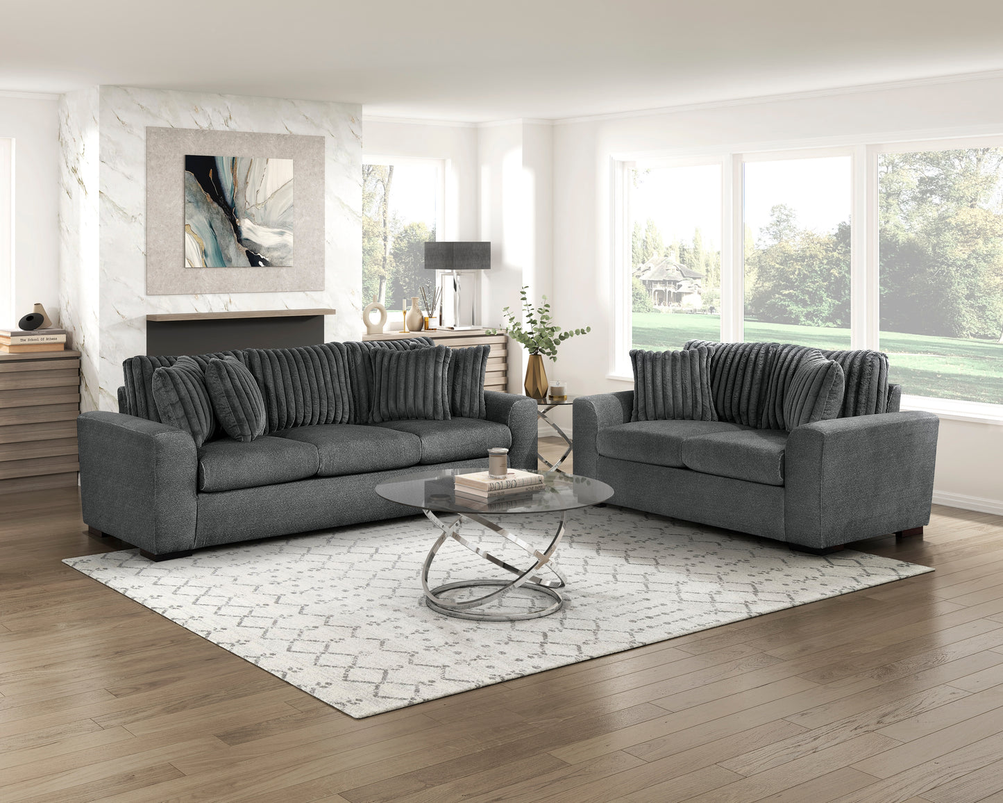 9720DGY-2 - Love Seat