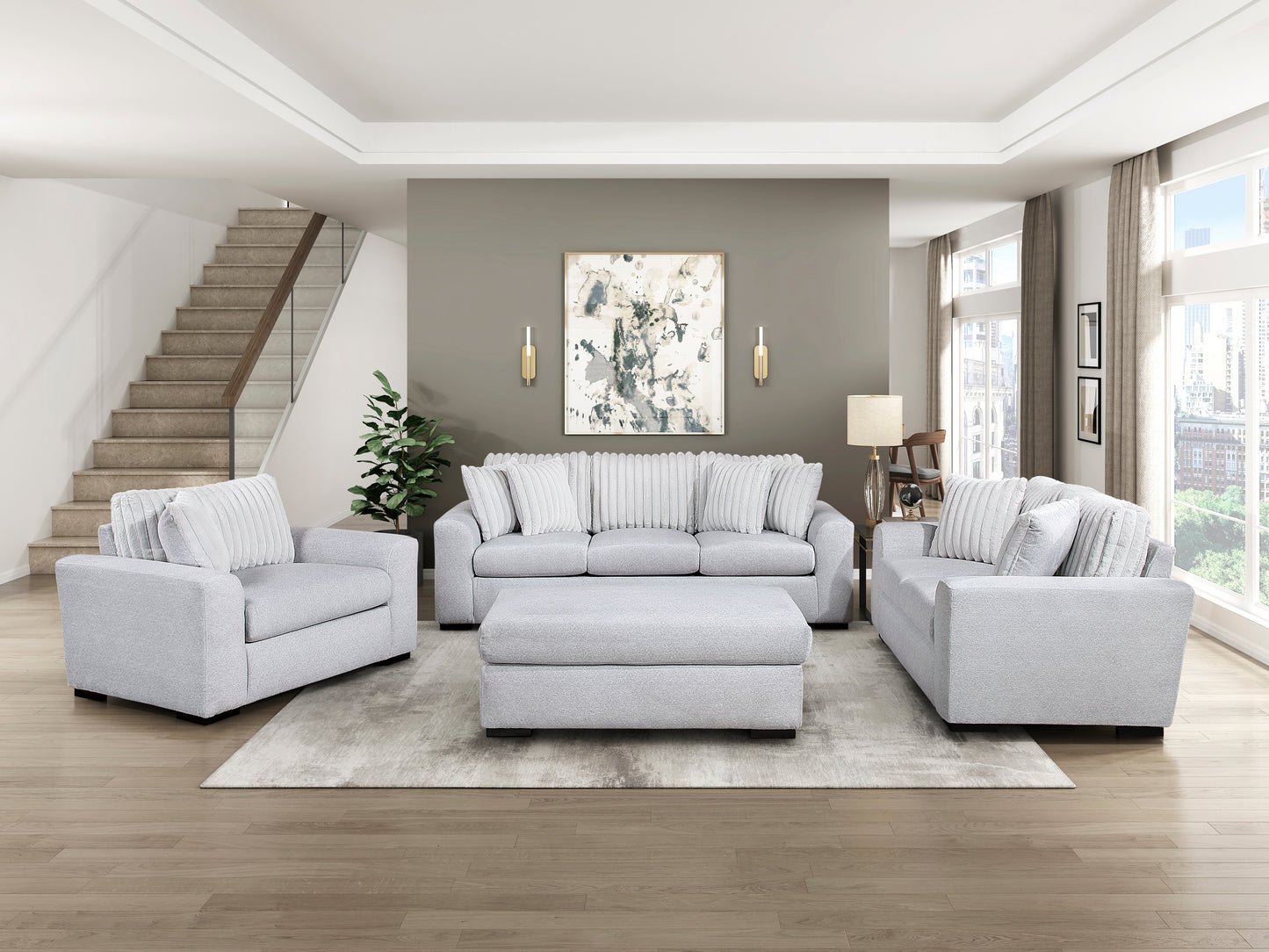 9720GRY-3 - Sofa