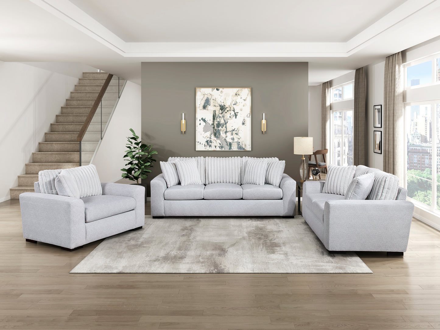 9720GRY-3 - Sofa