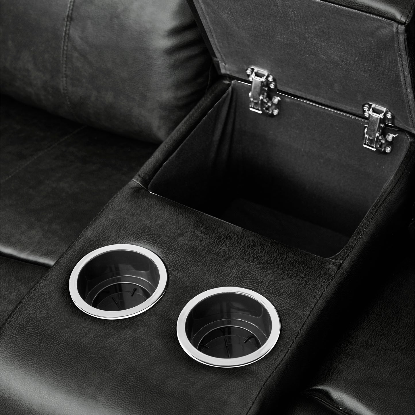 9724BLK*2 - 2pc Set: Sofa, Love